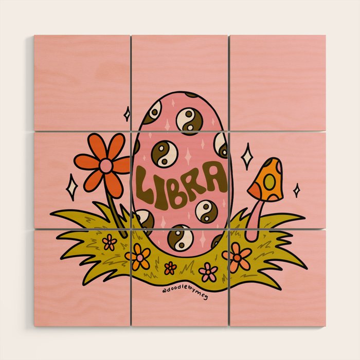 Libra Easter Egg Wood Wall Art Gallery Image 1