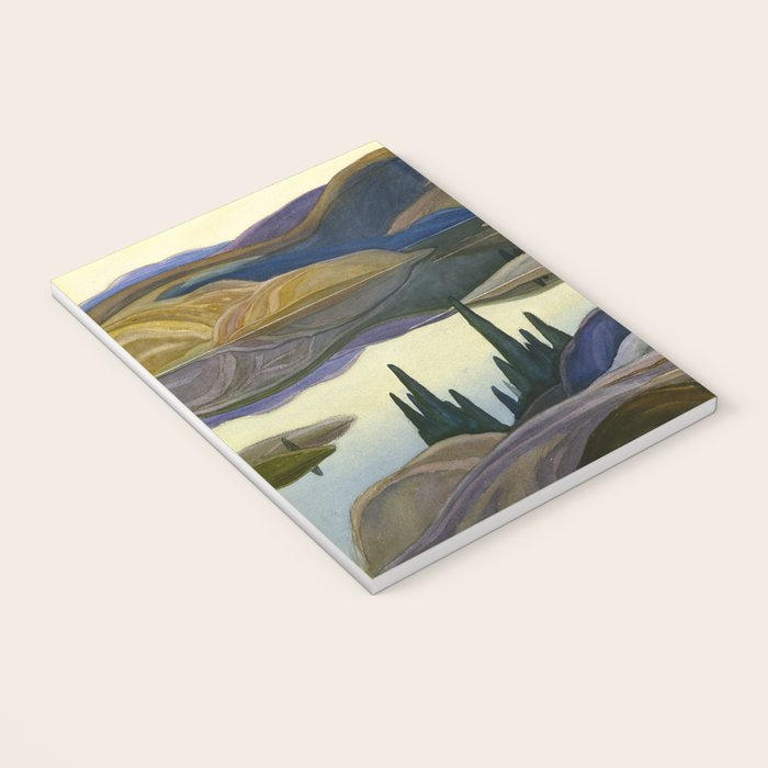 Canadian Landscape Franklin Carmichael Art Nouveau Post-Impressionism Mirror Lake Notebook Gallery Image 3