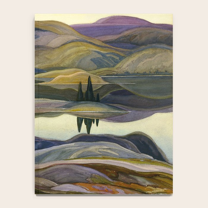 Canadian Landscape Franklin Carmichael Art Nouveau Post-Impressionism Mirror Lake Notebook Gallery Image 4