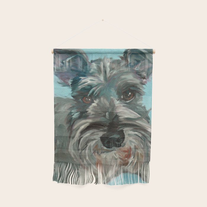 Schnauzer Dog Portrait Wall Hanging Gallery Image 1