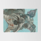 Schnauzer Dog Portrait Rug Gallery Image 2