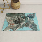 Schnauzer Dog Portrait Rug Gallery Image 1