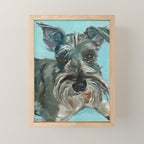 Schnauzer Dog Portrait Mini Art Print Gallery Image 1