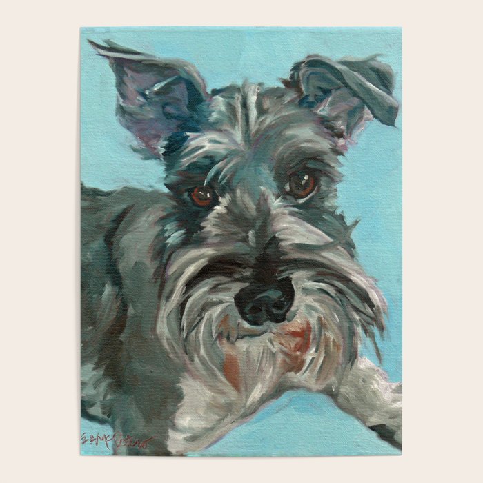 Schnauzer Dog Portrait Poster Gallery Image 1