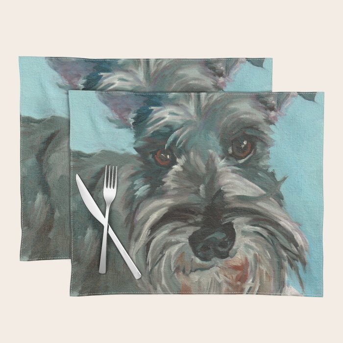 Schnauzer Dog Portrait Placemat Gallery Image 1