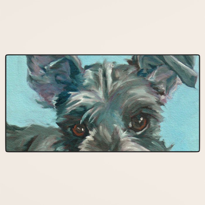 Schnauzer Dog Portrait Desk Mat Gallery Image 3