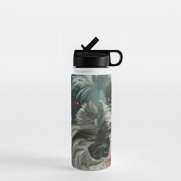 Schnauzer Dog Portrait Water Bottle Gallery Image 1