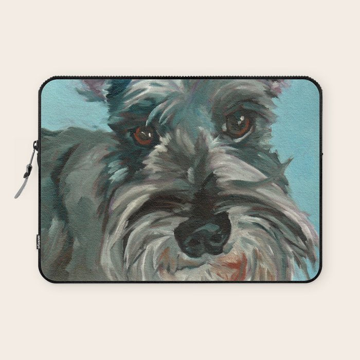 Schnauzer Dog Portrait Laptop Sleeve Gallery Image 1