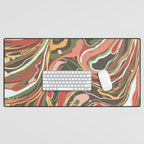 Retro marble #5 Desk Mat Gallery Image 1