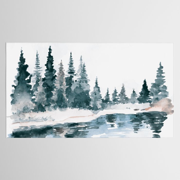 Mountain River Tablecloth Gallery Image 2