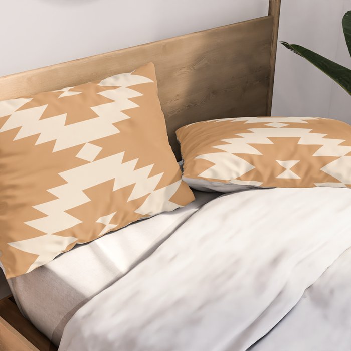 Southwestern Minimalism - Desert Orange Pillow Sham Gallery Image 2
