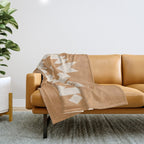 Southwestern Minimalism - Desert Orange Throw Blanket Gallery Image 1