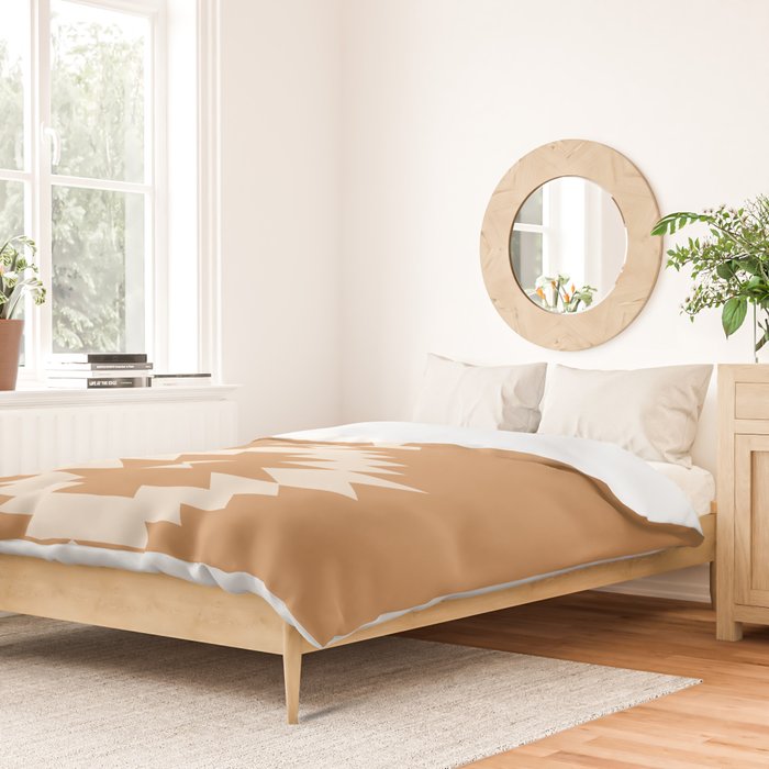 Southwestern Minimalism - Desert Orange Duvet Cover Gallery Image 2