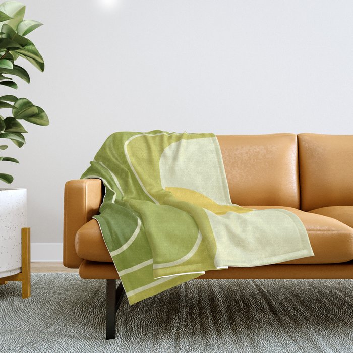 Retro Geometric Sun Set Design 432 Throw Blanket Gallery Image 1