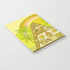 a frame simple living // banana pancakes // retro surf art by surfy birdy Notebook Gallery Image 3