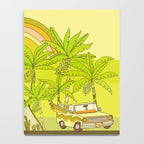a frame simple living // banana pancakes // retro surf art by surfy birdy Notebook Gallery Image 4