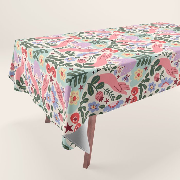 Folk Flora - Liberty Tablecloth Gallery Image 1