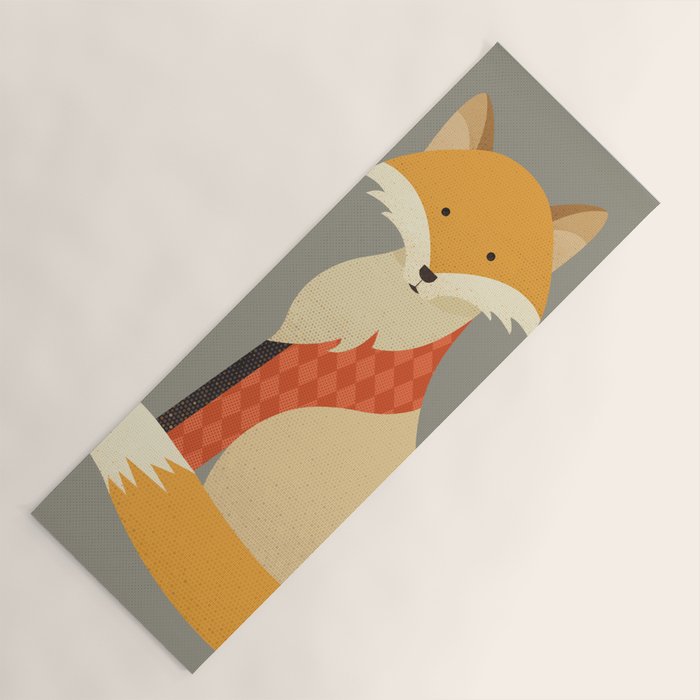 Hello Red Fox Yoga Mat Gallery Image 1