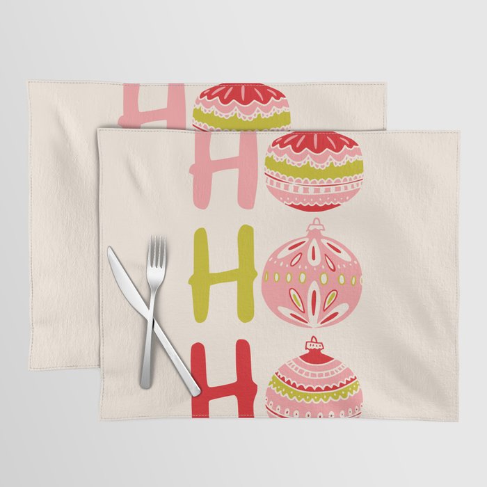 HoHoHo Cheerful little Christmas Illustration Placemat Gallery Image 1