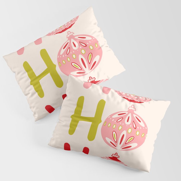HoHoHo Cheerful little Christmas Illustration Pillow Sham Gallery Image 3