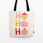 HoHoHo Cheerful little Christmas Illustration Tote Bag Gallery Image 1