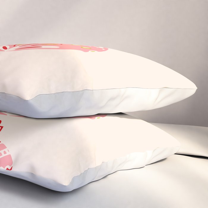 HoHoHo Cheerful little Christmas Illustration Pillow Sham Gallery Image 3