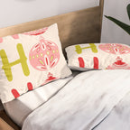 HoHoHo Cheerful little Christmas Illustration Pillow Sham Gallery Image 2