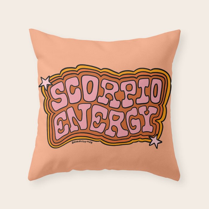 Scorpio Energy Throw Pillow Gallery Image 6