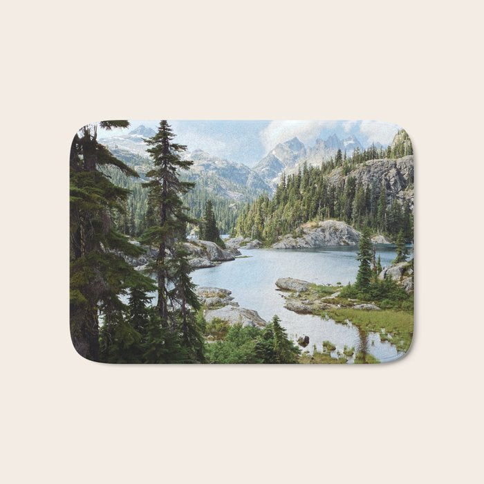 Summer in the Cascades Bath Mat Gallery Image 1