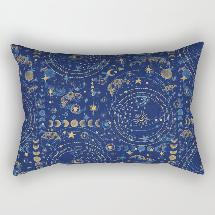 Pattern mystic celestial dark A Rectangular Pillow Gallery Image 1