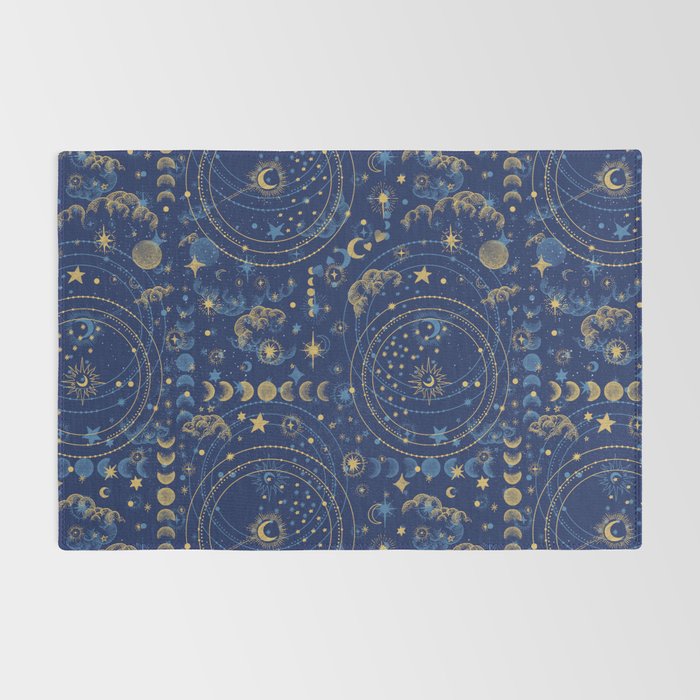 Pattern mystic celestial dark A Rug Gallery Image 2