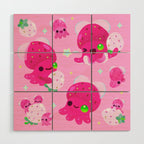 Strawberry squid Wood Wall Art Gallery Image 1