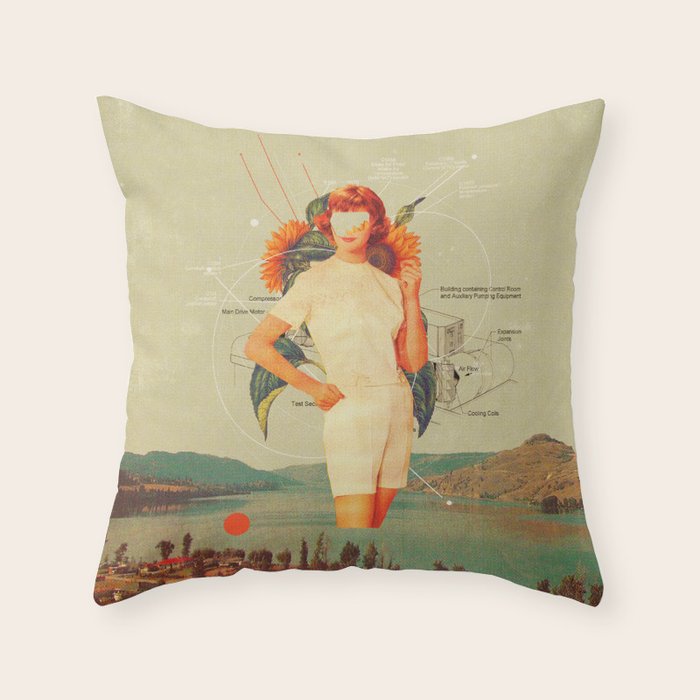 SunflowerMiss Throw Pillow Gallery Image 6