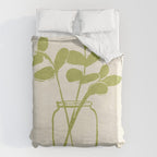 Minimal Abstract Art Plant 40 Duvet Cover Gallery Image 6
