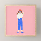 Wine Babe Mini Art Print Gallery Image 1