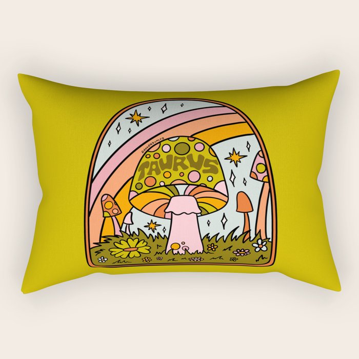 Taurus Mushroom Rectangular Pillow Gallery Image 2