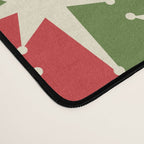Mid Century Modern Atomic Stars Checkered Christmas Retro Starburst Pattern Desk Mat Gallery Image 4