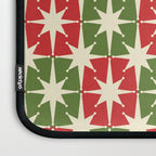 Mid Century Modern Atomic Stars Checkered Christmas Retro Starburst Pattern Laptop Sleeve Gallery Image 3