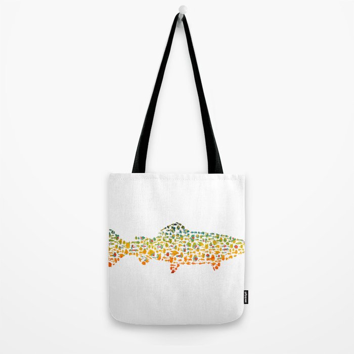 Brook Trout Fly Fishing Tote Bag Gallery Image 2