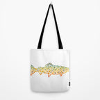 Brook Trout Fly Fishing Tote Bag Gallery Image 2