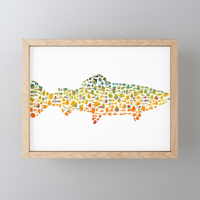 Brook Trout Fly Fishing Mini Art Print