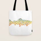 Brook Trout Fly Fishing Tote Bag Gallery Image 1