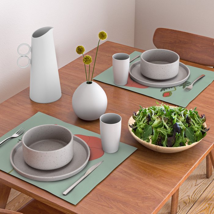 Red Poppy Placemat Gallery Image 2
