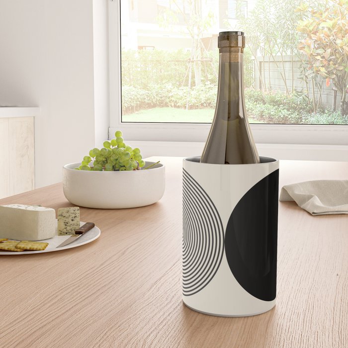 Abstraction_BLACK_DOT_LINE_ART_Minimalism_003C Wine Chiller Gallery Image 4
