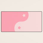 Pinkie Yin Yang Stars Desk Mat Gallery Image 3