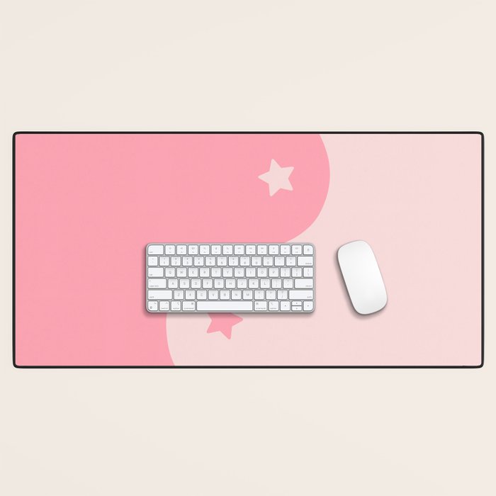 Pinkie Yin Yang Stars Desk Mat Gallery Image 1