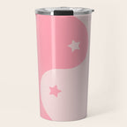 Pinkie Yin Yang Stars Travel Mug Gallery Image 1