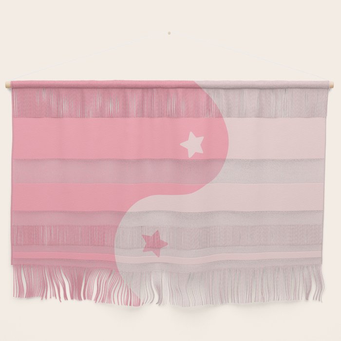 Pinkie Yin Yang Stars Wall Hanging Gallery Image 1