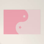Pinkie Yin Yang Stars Welcome Mat Gallery Image 1