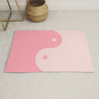 Pinkie Yin Yang Stars Rug Gallery Image 1